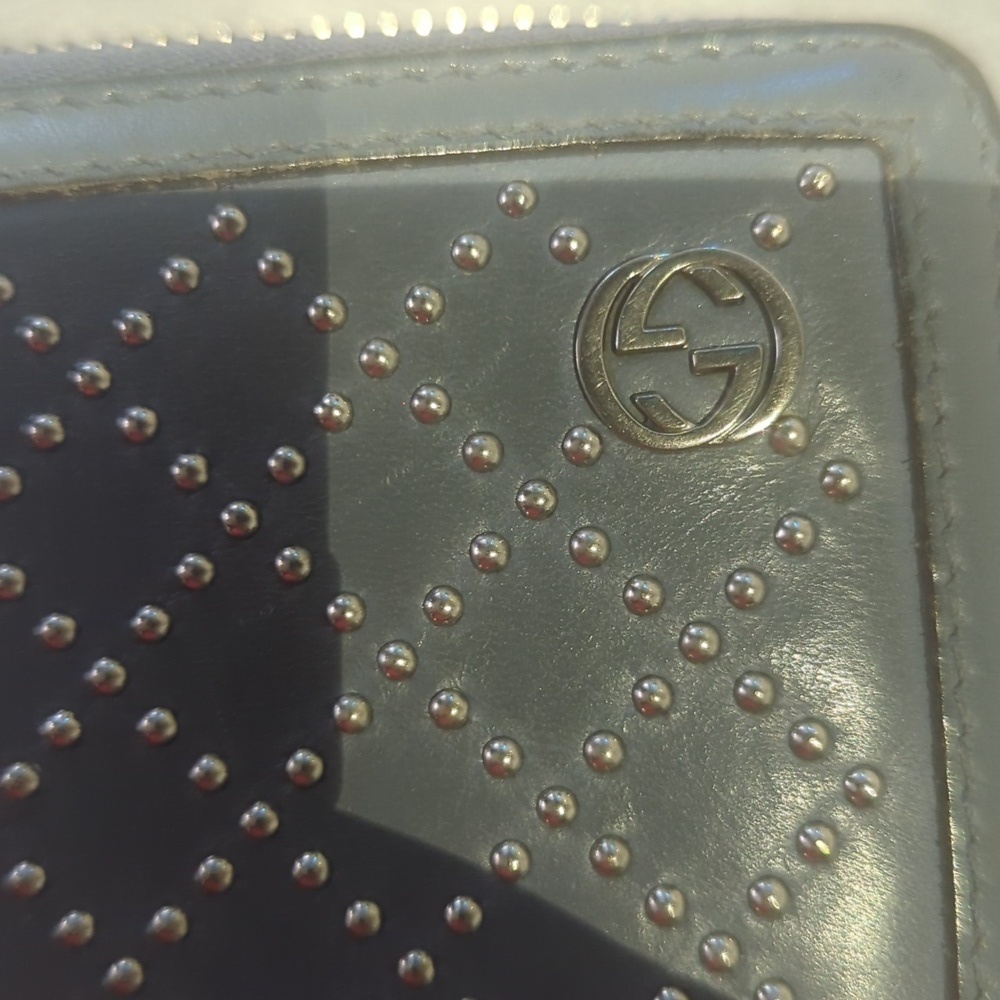 Authentic Gucci Guccissima Studded Wallet – Gunmetal Gray leather  FINAL PRICE - Picture 12 of 14